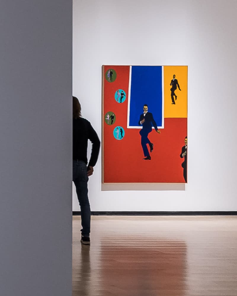 Dancing Man Pop Art by Michiko Ôtomo — canvas wall art