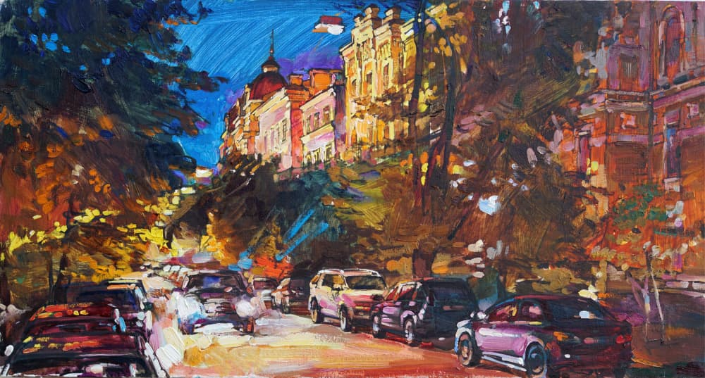 Vibrant City Night by Andrii Kutsachenko — canvas wall art