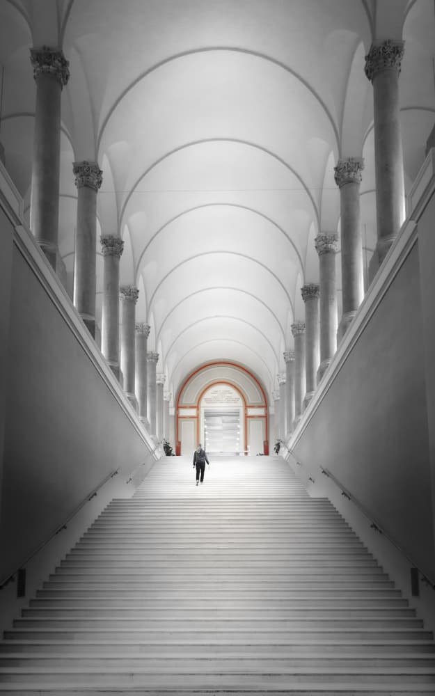 Grand Staircase Ascent by Andy Dauer — canvas wall art
