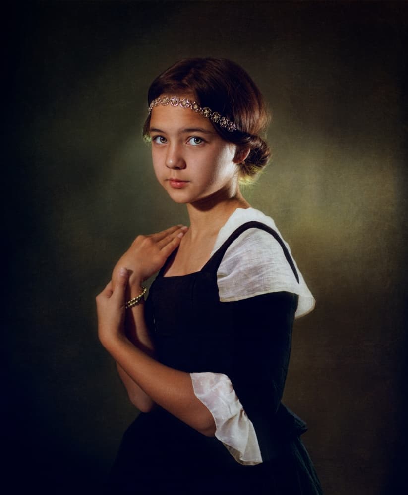 Pensive Renaissance Girl by Svetlana Melik-Nubarova — canvas wall art