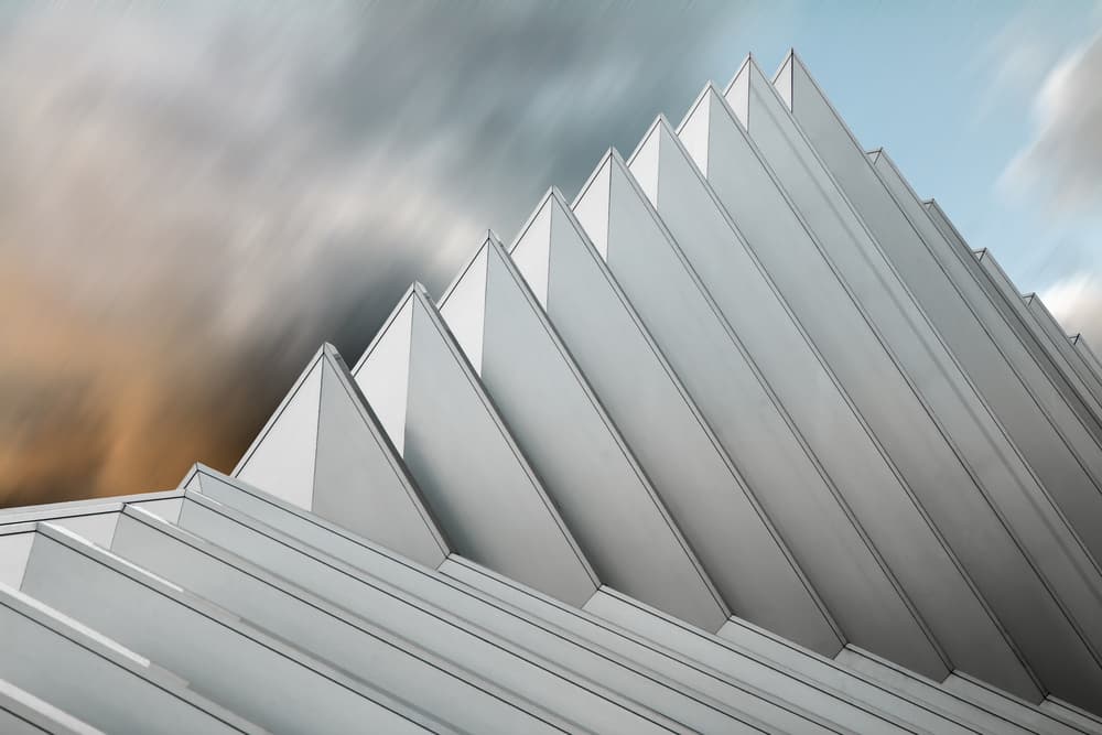 Dynamic Pleated Architecture by Gilbert Claes — canvas wall art