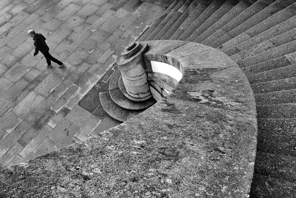 Walking Spiral Steps by Carlos Costa — canvas wall art