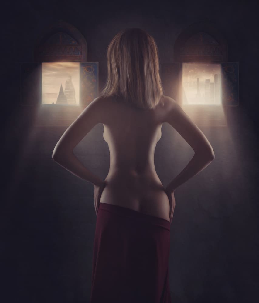 Contrasting City Views by Evgeny Loza — canvas wall art