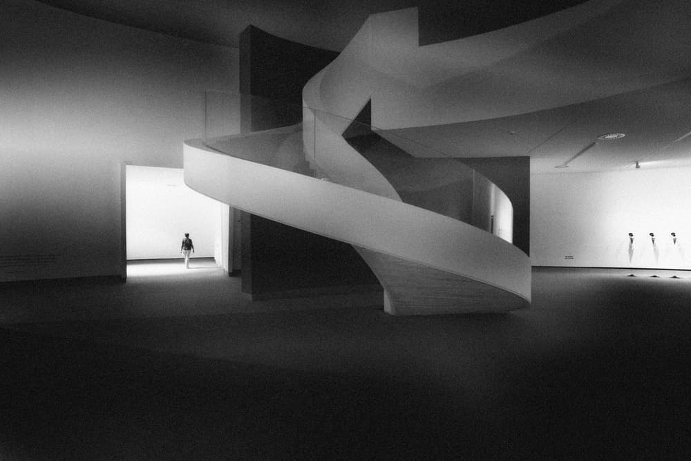 Modern Spiral Staircase Figure by Olavo Azevedo — canvas wall art
