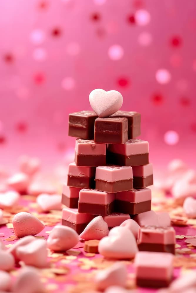 Love Candy Tower by Justyna Jaszke — canvas wall art