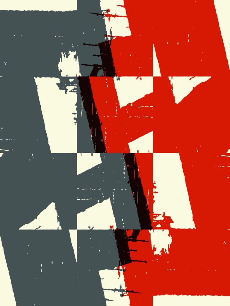 Dynamic Abstract Strokes by Petr Strnad — canvas wall art
