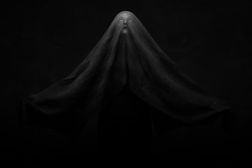 Haunting Veiled Figure by Domenico Petrocca — canvas wall art