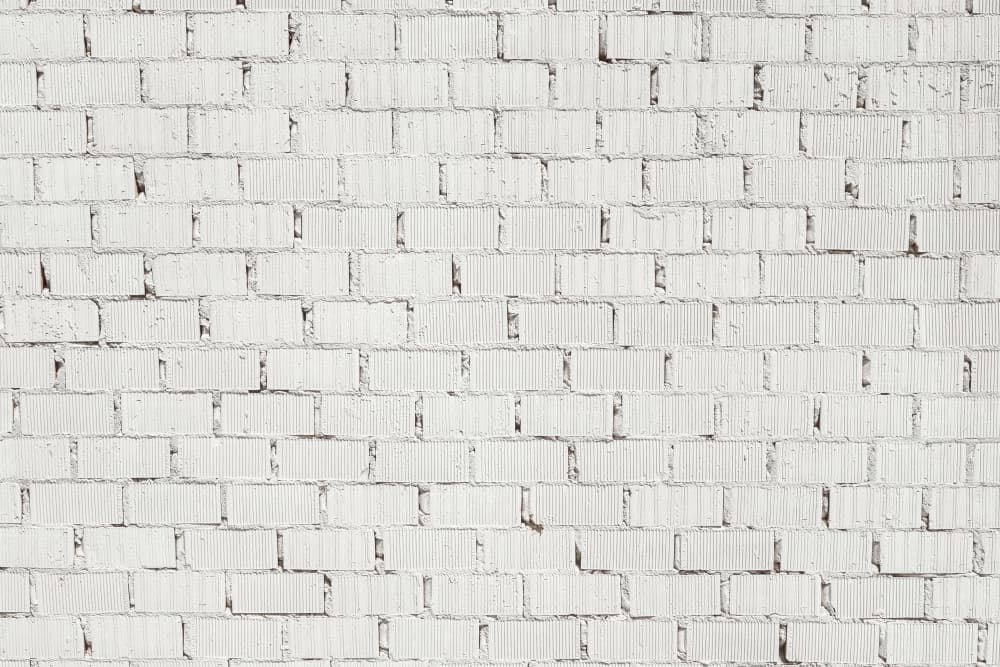 Textured White Brick Wall by Pictufy Studio III — canvas wall art