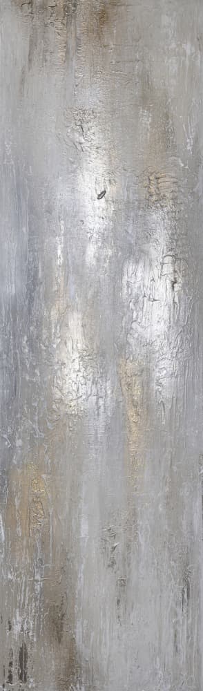 Silver Grey Abstract Texture by Anete Purina-Purite — canvas wall art