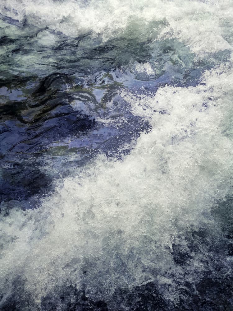 Crashing Blue Rapids by Angelo Cerantola — canvas wall art