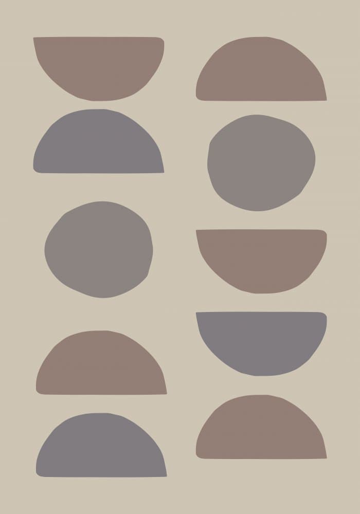 Balanced Earthy Shapes by Pictufy Studio — canvas wall art