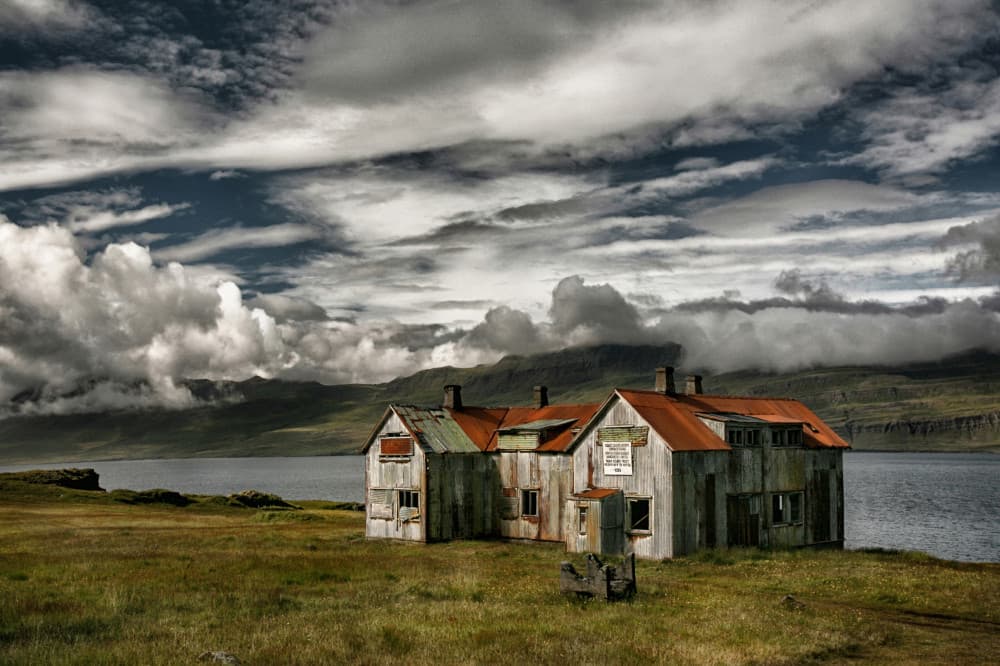 Weathered Fjord House by Þorsteinn H. Ingibergsson — canvas wall art