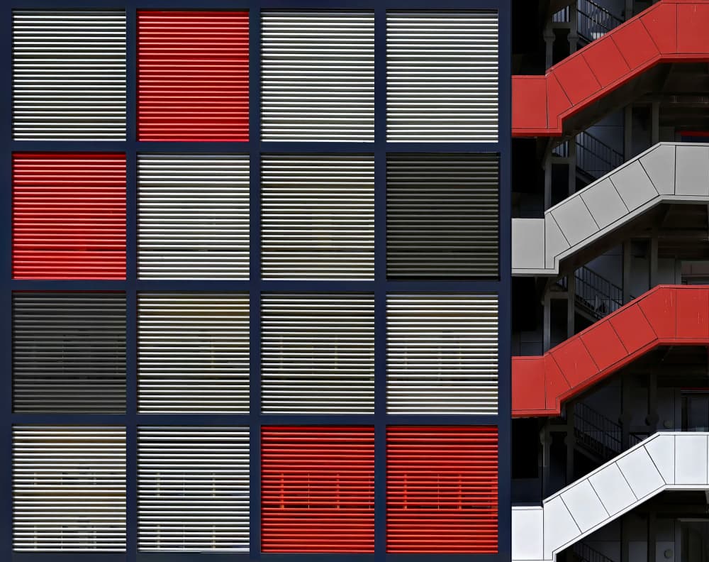 Modern Geometric Facade by Arnon Orbach — canvas wall art