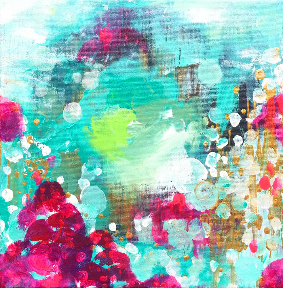 Vibrant Abstract Flow by Christine Lindstrom — canvas wall art