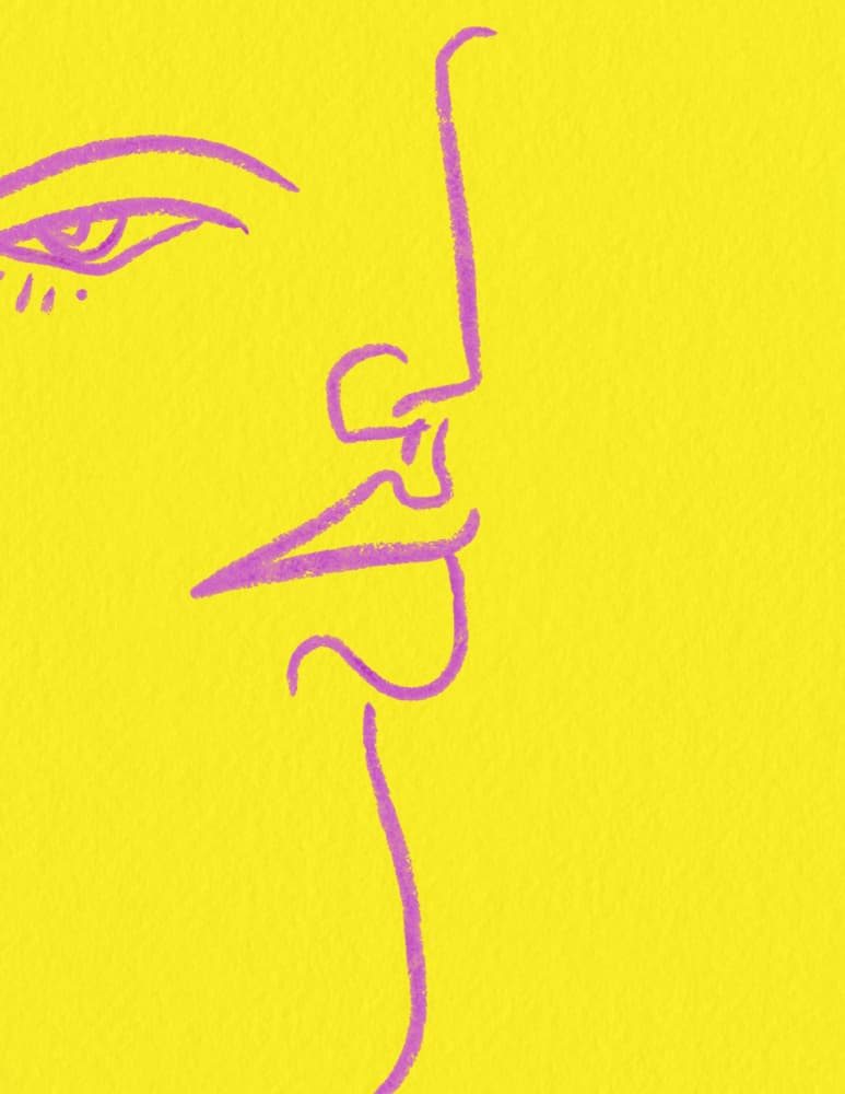 Serene Line Face by JLC ART — canvas wall art