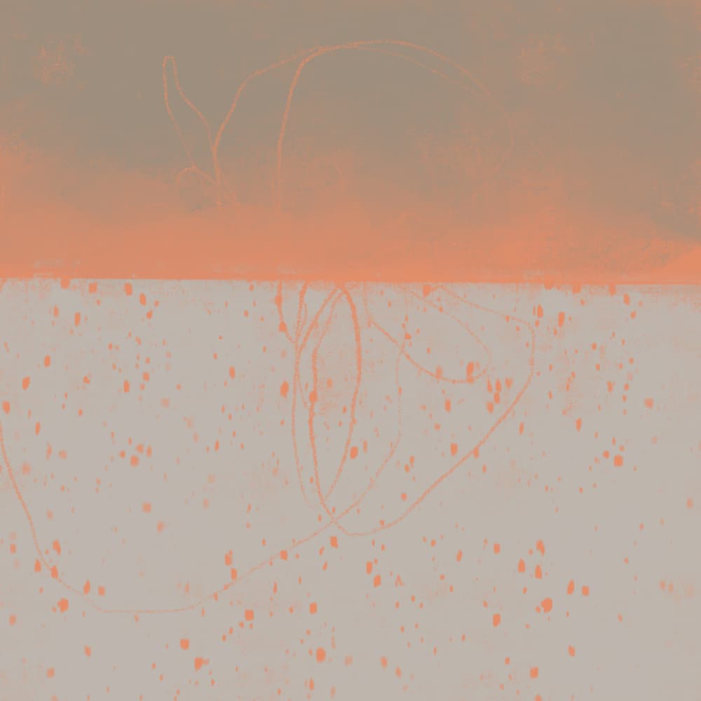 Abstract Orange Horizon by MANSI SAXENA — canvas wall art