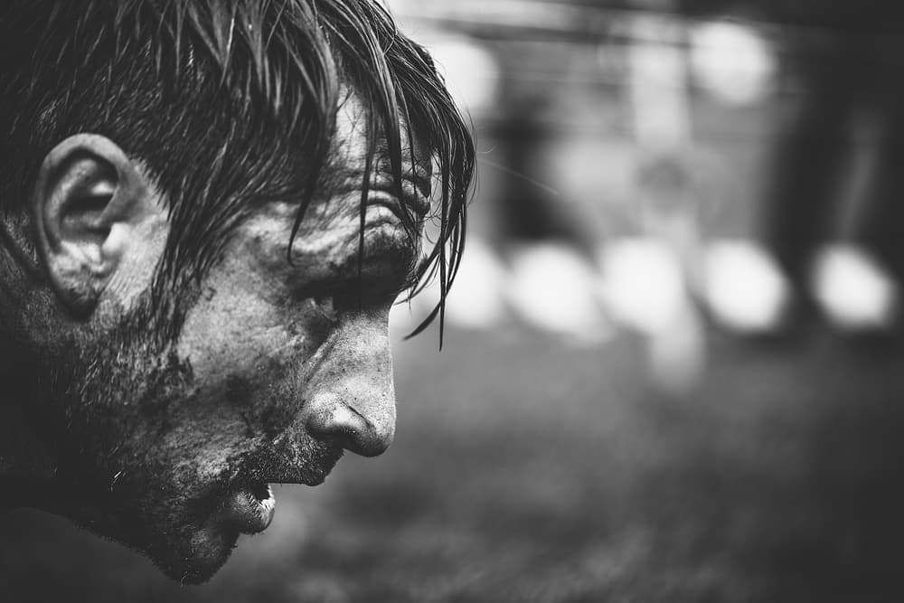 Gritty Athlete's Resolve by Carlos Gonzalez — canvas wall art