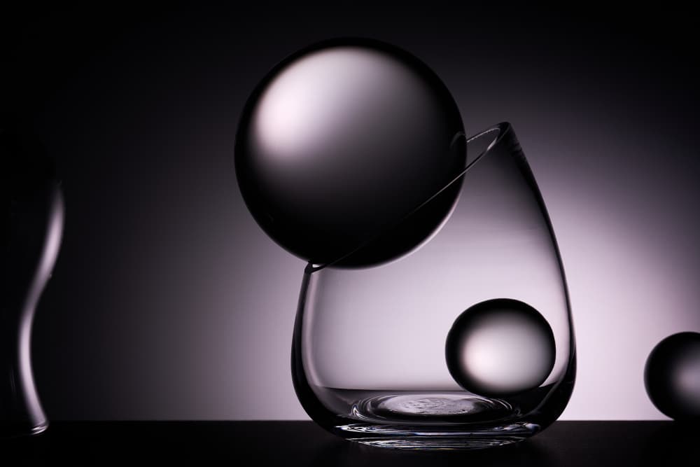 Elegant Glass Balance by Drazen Sokac — canvas wall art
