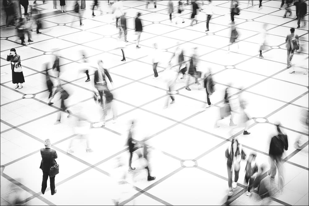 Dynamic Urban Flow by Haruyo Sakamoto — canvas wall art
