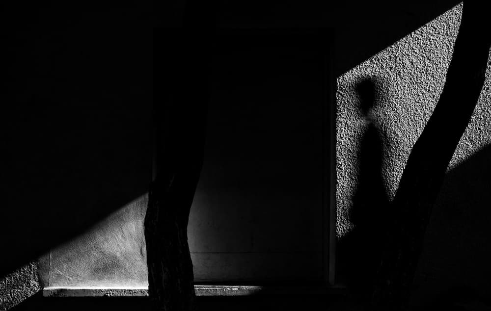 Human Shadow Silhouette by Ali Ayer — canvas wall art