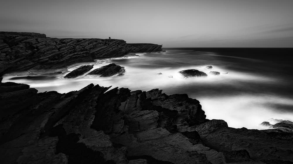 Serene Rocky Seascape by Paulo Abrantes — canvas wall art