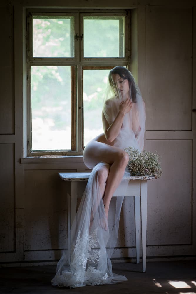 Ethereal Nude Bride by Ruth Franke — canvas wall art