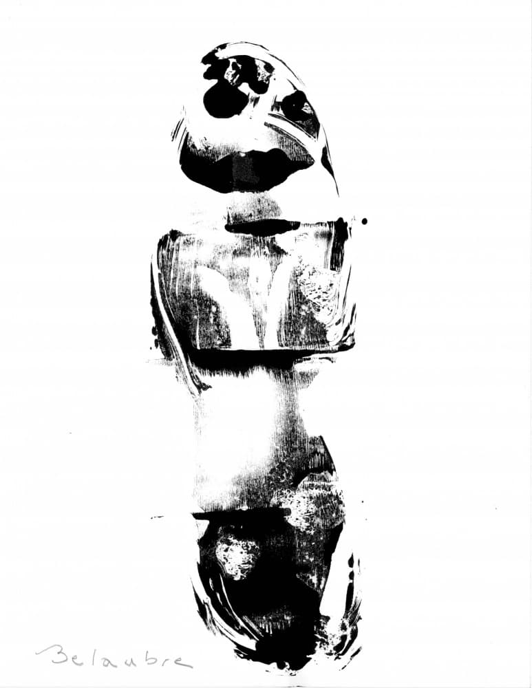 Abstract Woman Silhouette by Frederic Belaubre — canvas wall art