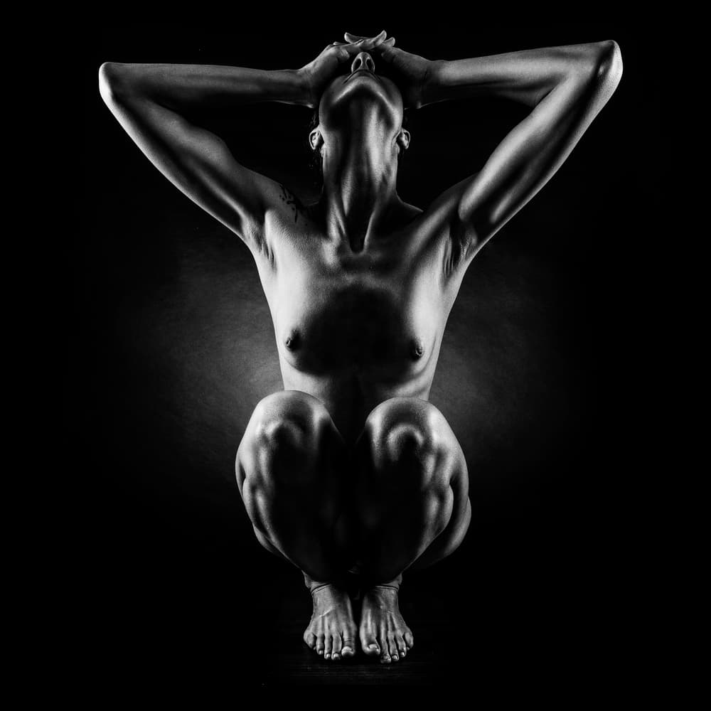 Dramatic Nude Figure by Jackson Carvalho — canvas wall art