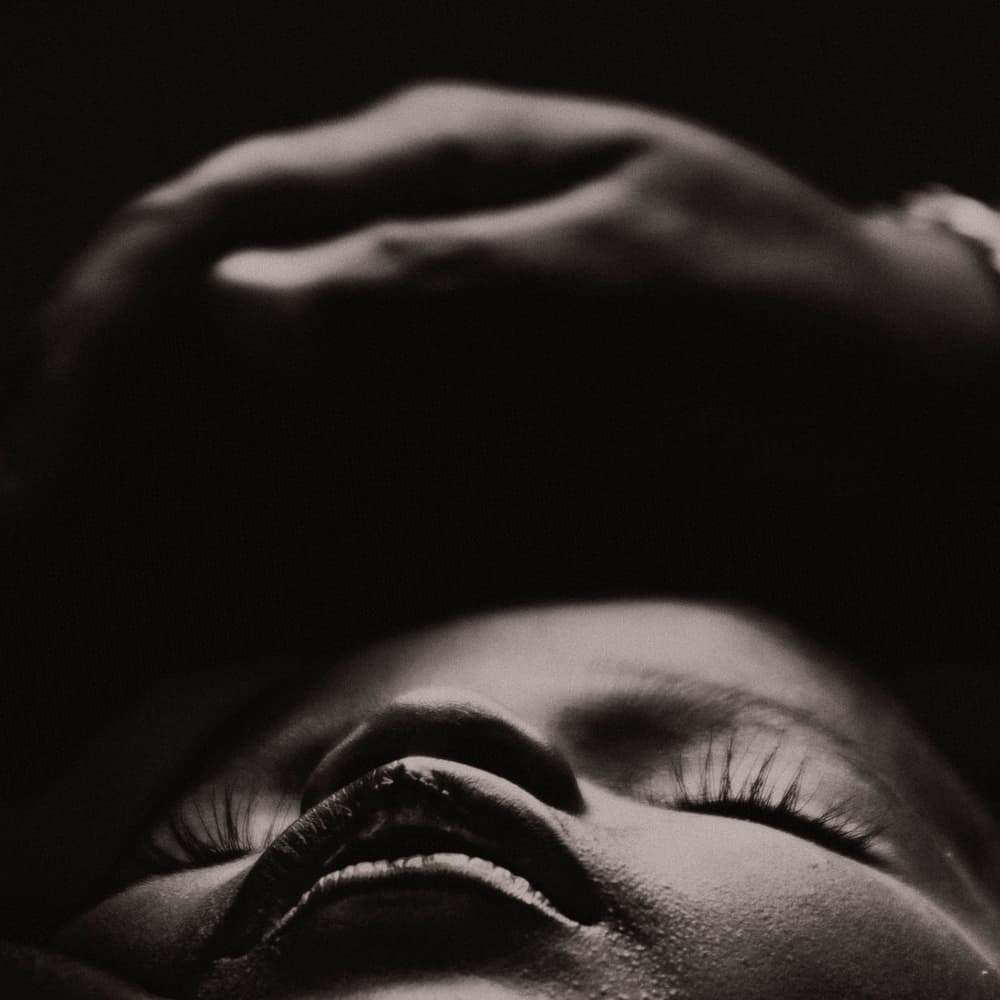Serene Sleeping Woman by txules — canvas wall art