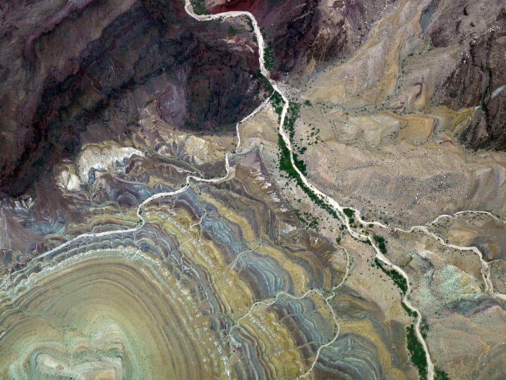 Colorful Canyon River Layers by kathrinmay — canvas wall art