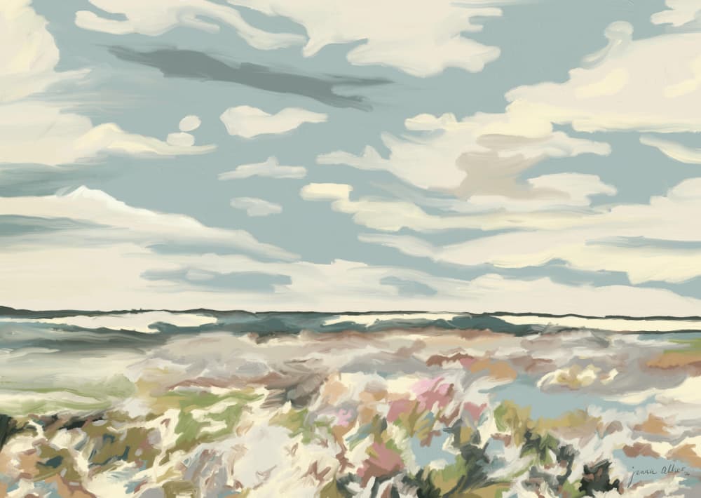Painterly Sky Horizon by Jenna Alheit — canvas wall art