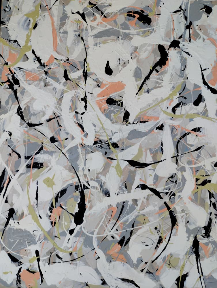 Dynamic Paint Splatter by Michael Cross — canvas wall art
