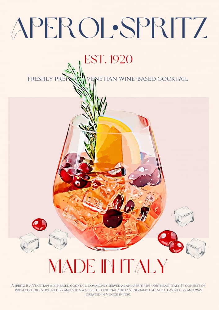 Italian Summer Spritz by Nazma Khokhar — canvas wall art