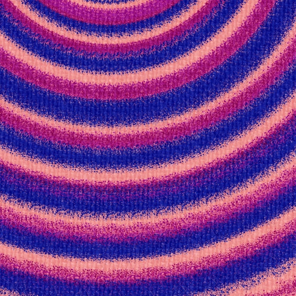 Vibrant Concentric Waves by Temitope Ogunwale — canvas wall art