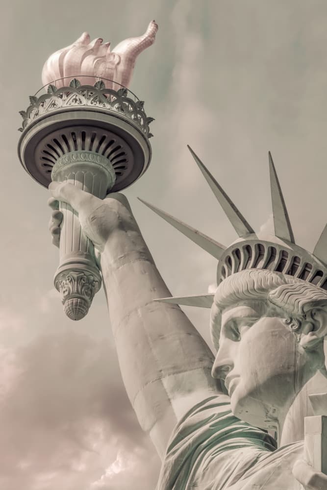 Iconic Liberty Torch by Melanie Viola — canvas wall art