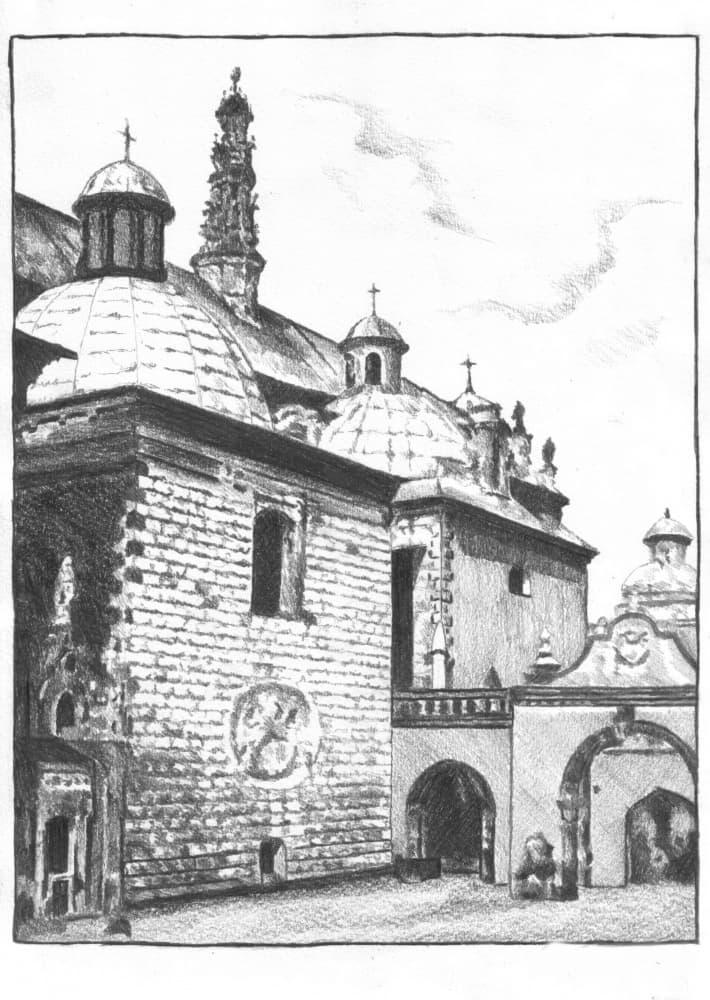 Historic Church Domes by Kulik — canvas wall art