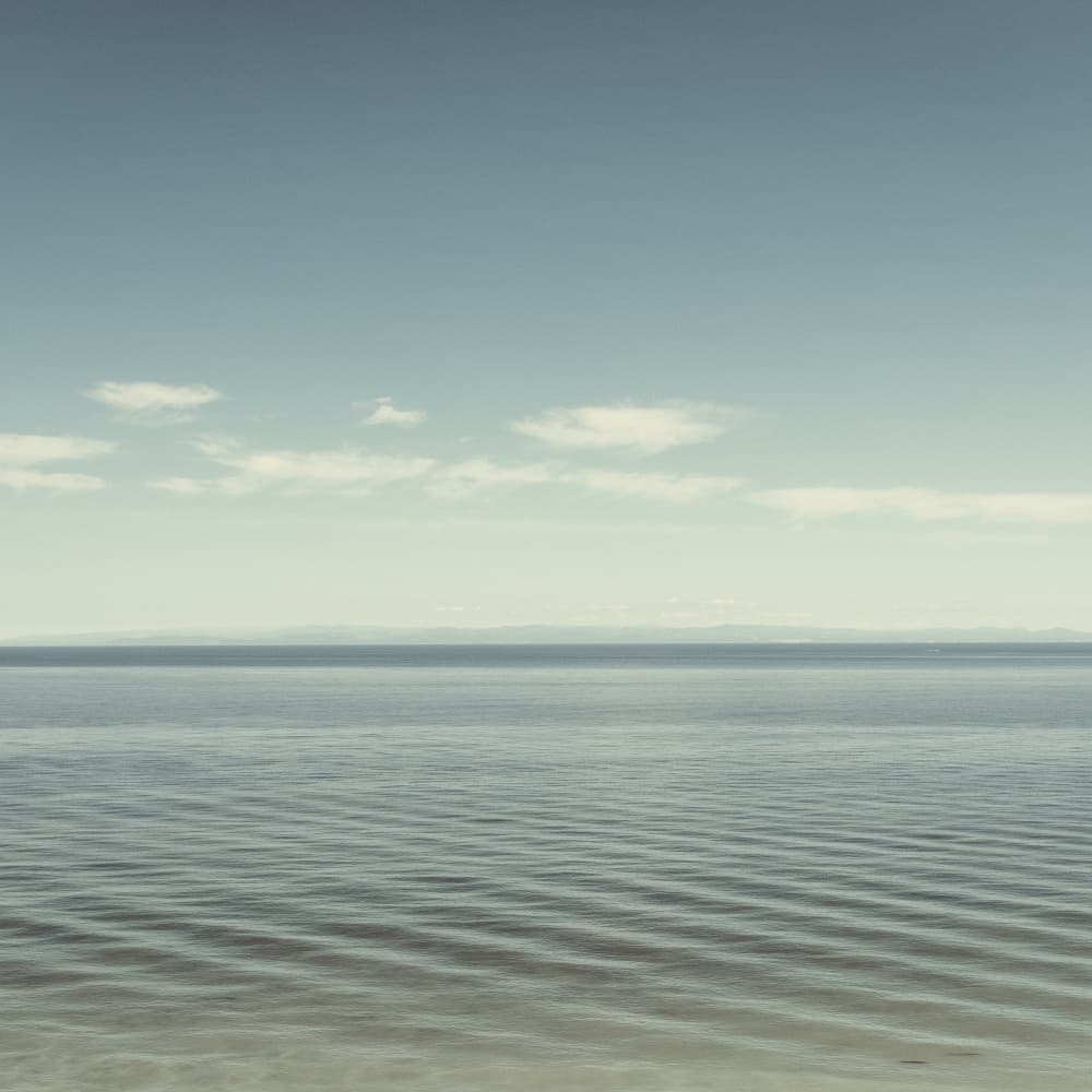 Calm Blue Horizon by Lynann Colligan — canvas wall art