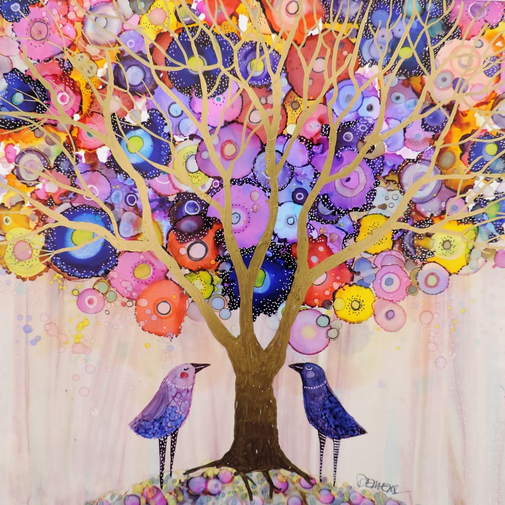 Vibrant Tree Of Life by Sylvie Demers — canvas wall art