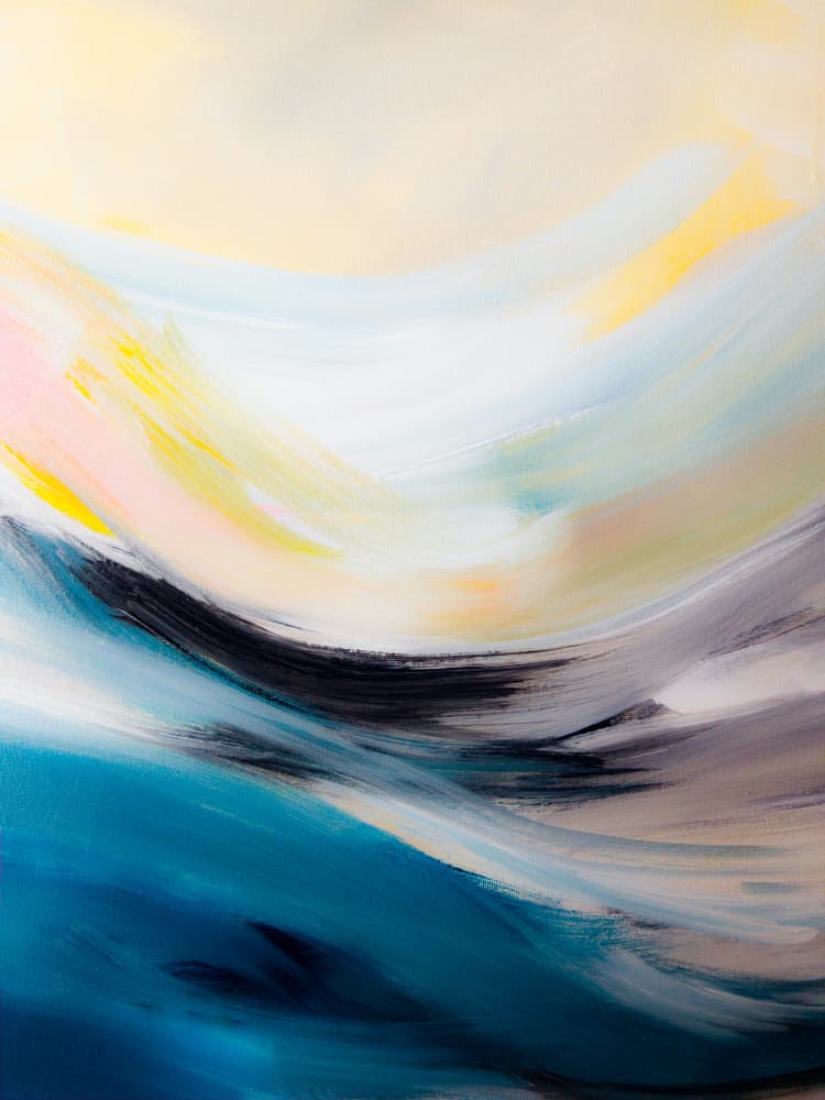 Abstract Ocean Flow by Ejaaz Haniff — canvas wall art