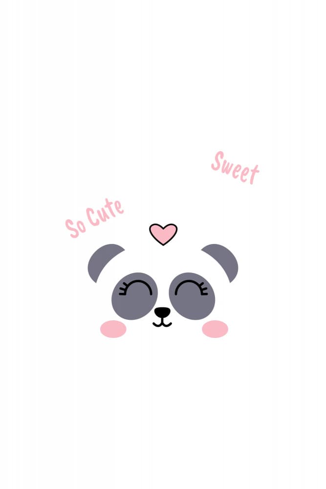 Kawaii Panda by Xuan Thai — canvas wall art