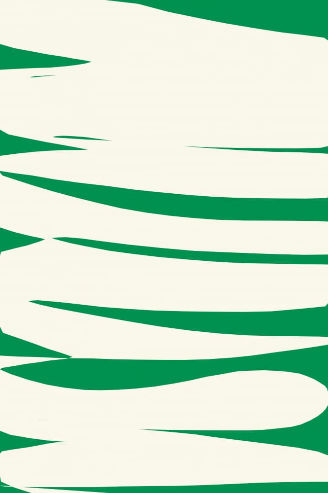 Green Cream Abstract Waves by Treechild — canvas wall art