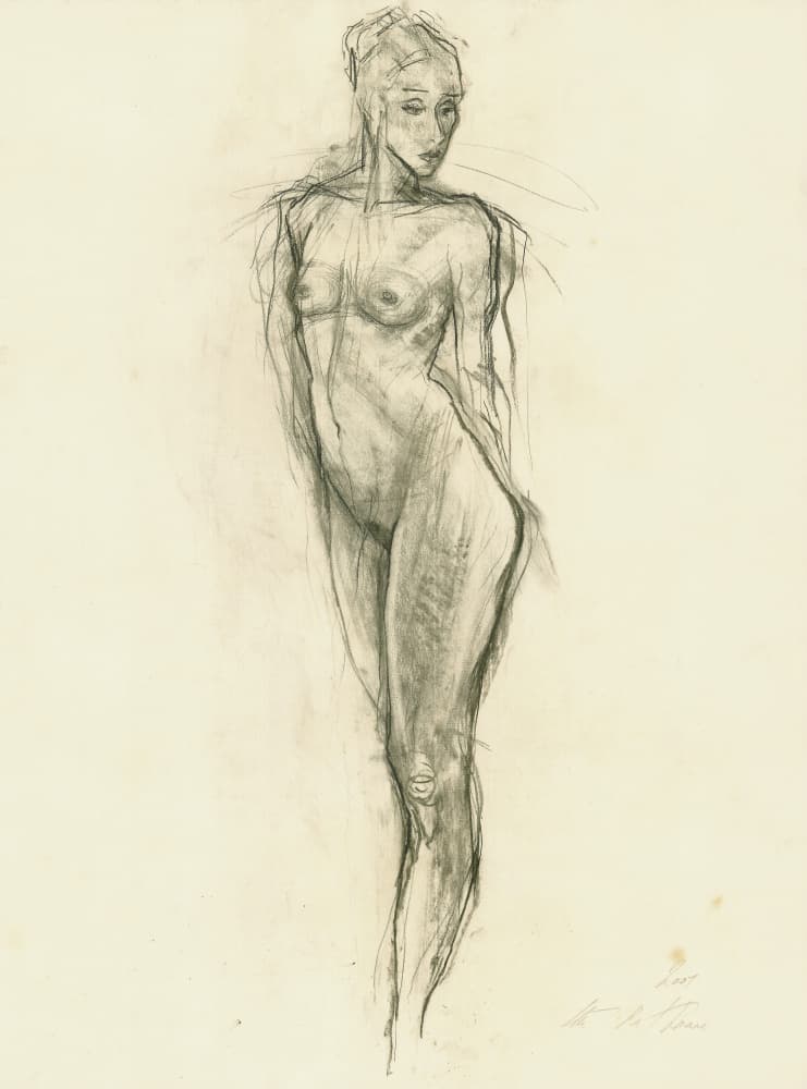 Graceful Nude Figure by Ute Rathmann — canvas wall art