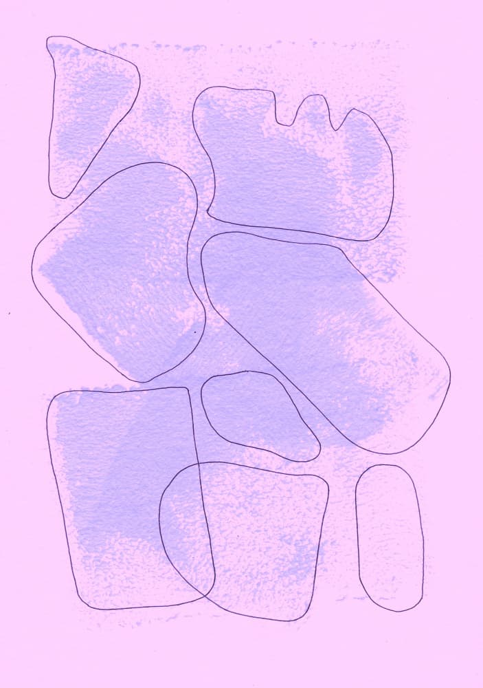 Soft Organic Forms by Santhosh ch — canvas wall art