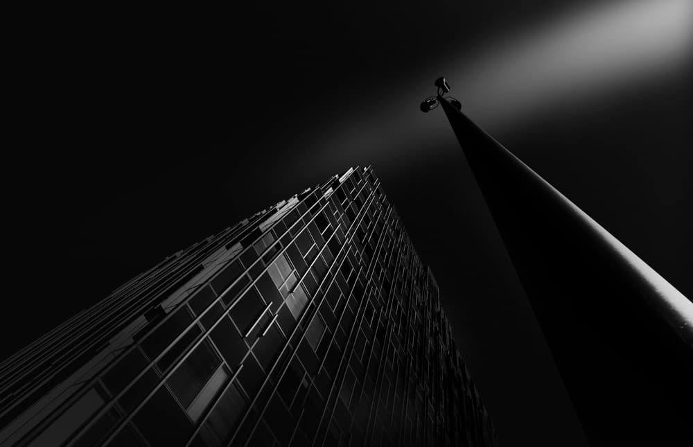 Dramatic City Geometry by Greetje van Son — canvas wall art