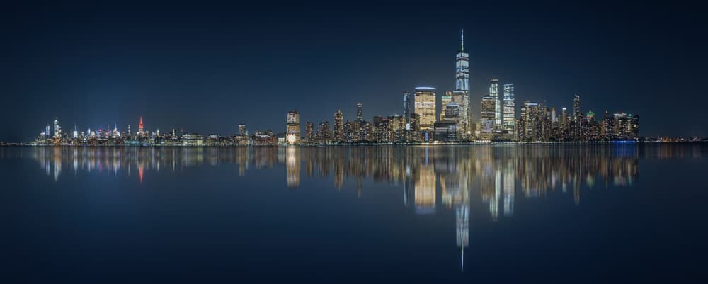 New York City Reflections by David Martin Castan — canvas wall art