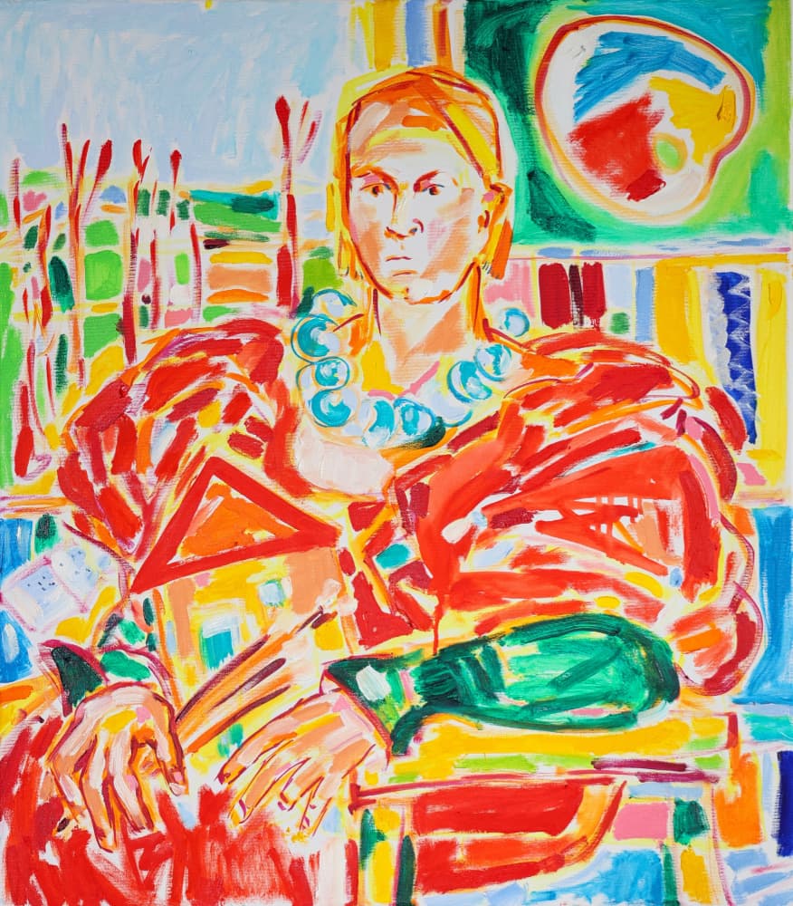 Vibrant Woman Portrait by Tamara Jare — canvas wall art