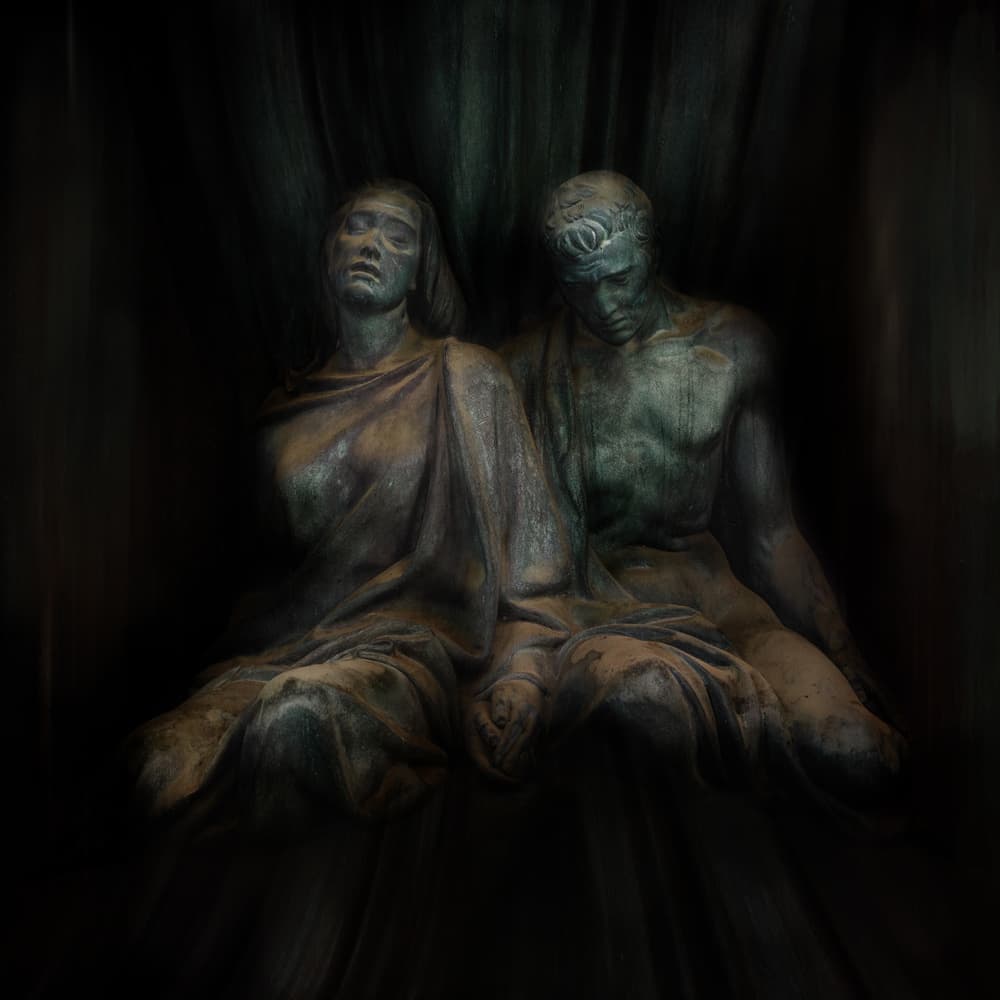 Melancholy Draped Couple by Tommaseo Gregorio — canvas wall art