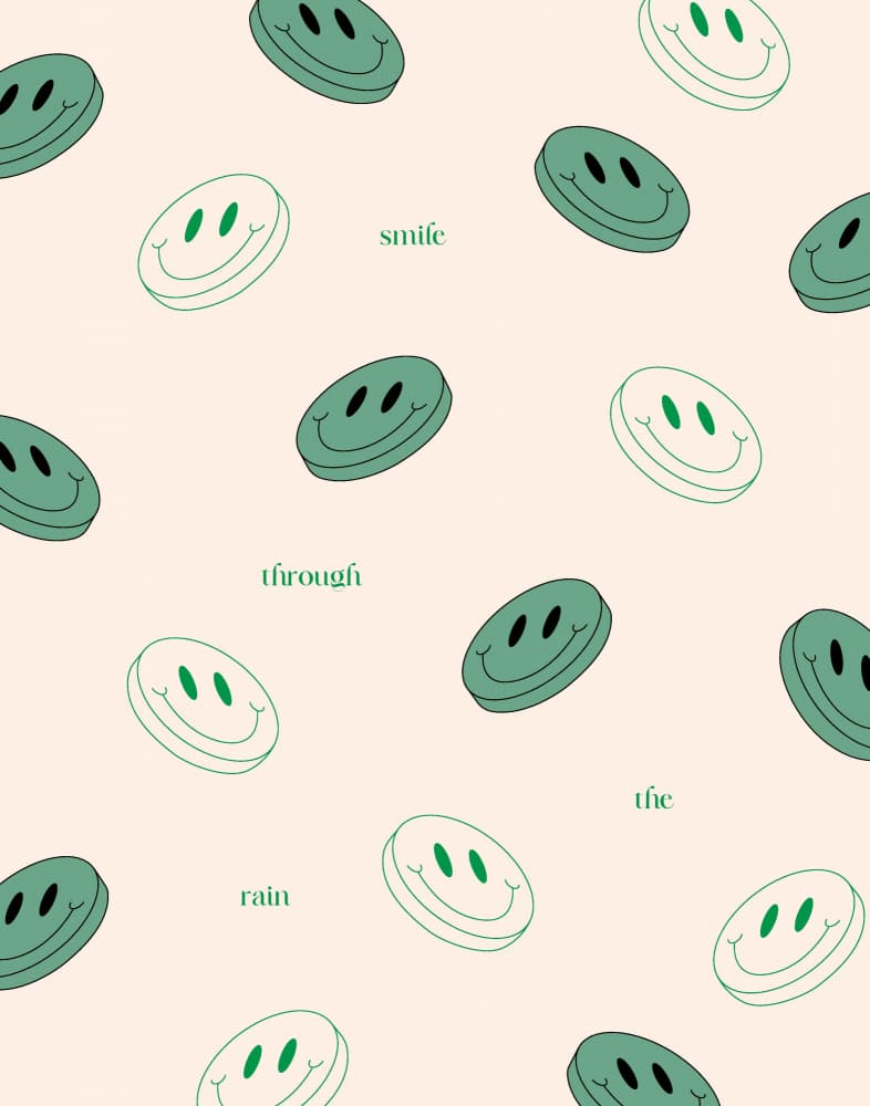 Smile Through The Rain by Nazma Khokhar — canvas wall art
