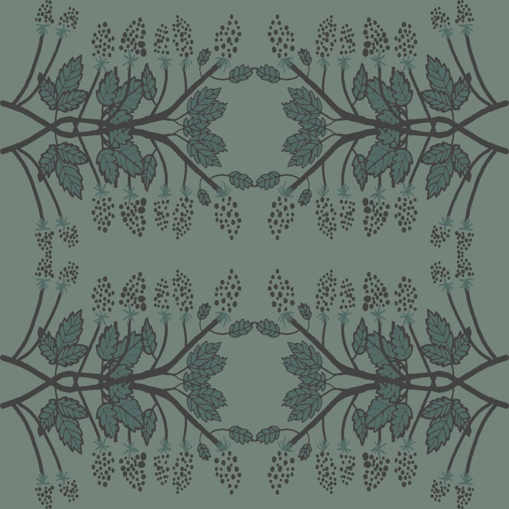 Elegant Botanical Pattern by Gemma Bardot — canvas wall art