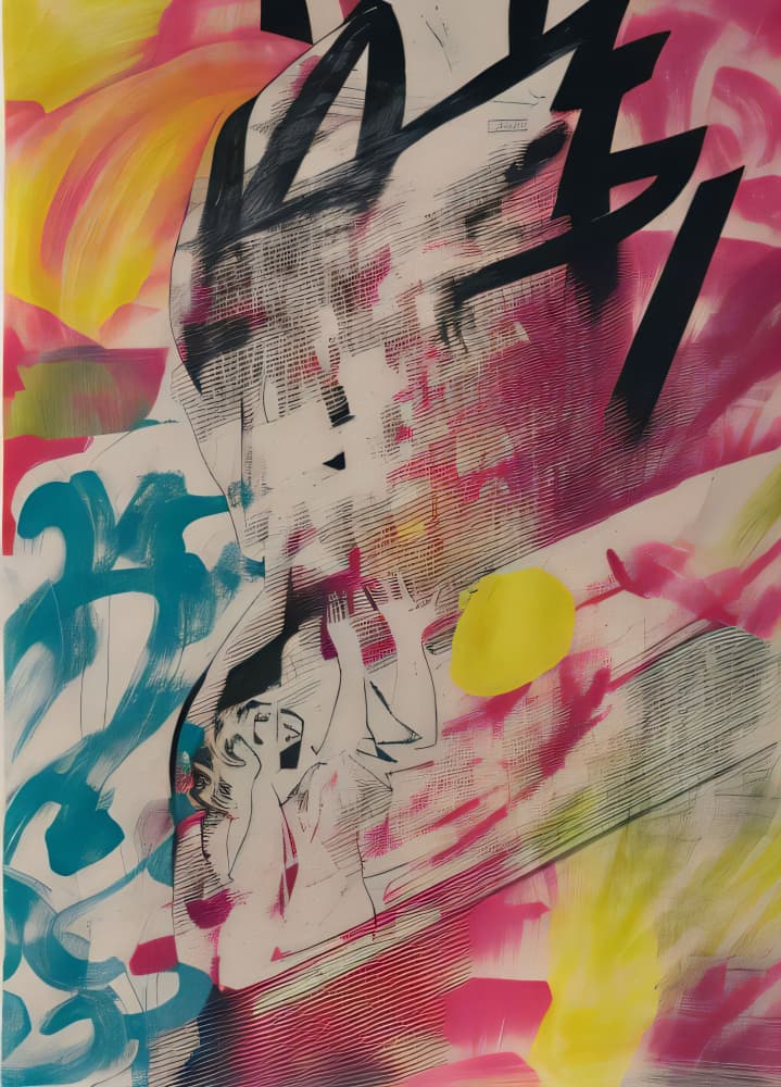 Abstract Mix Media by Cicero Spin — canvas wall art